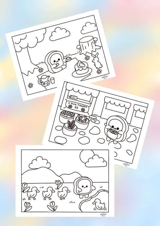 Spring Coloring Pages
