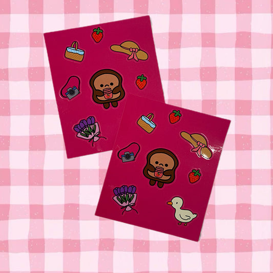 Sad Toast Picnic Stickers
