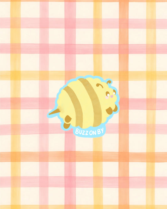 Buzz On By Sticker